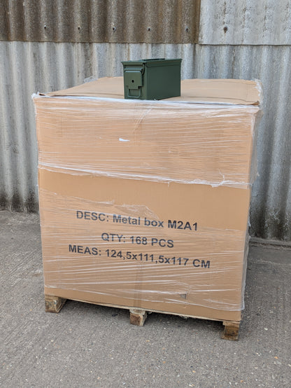 168 x Ammo Box 50 Cal - 1 Pallet - Wholesale Job Lot - NEW