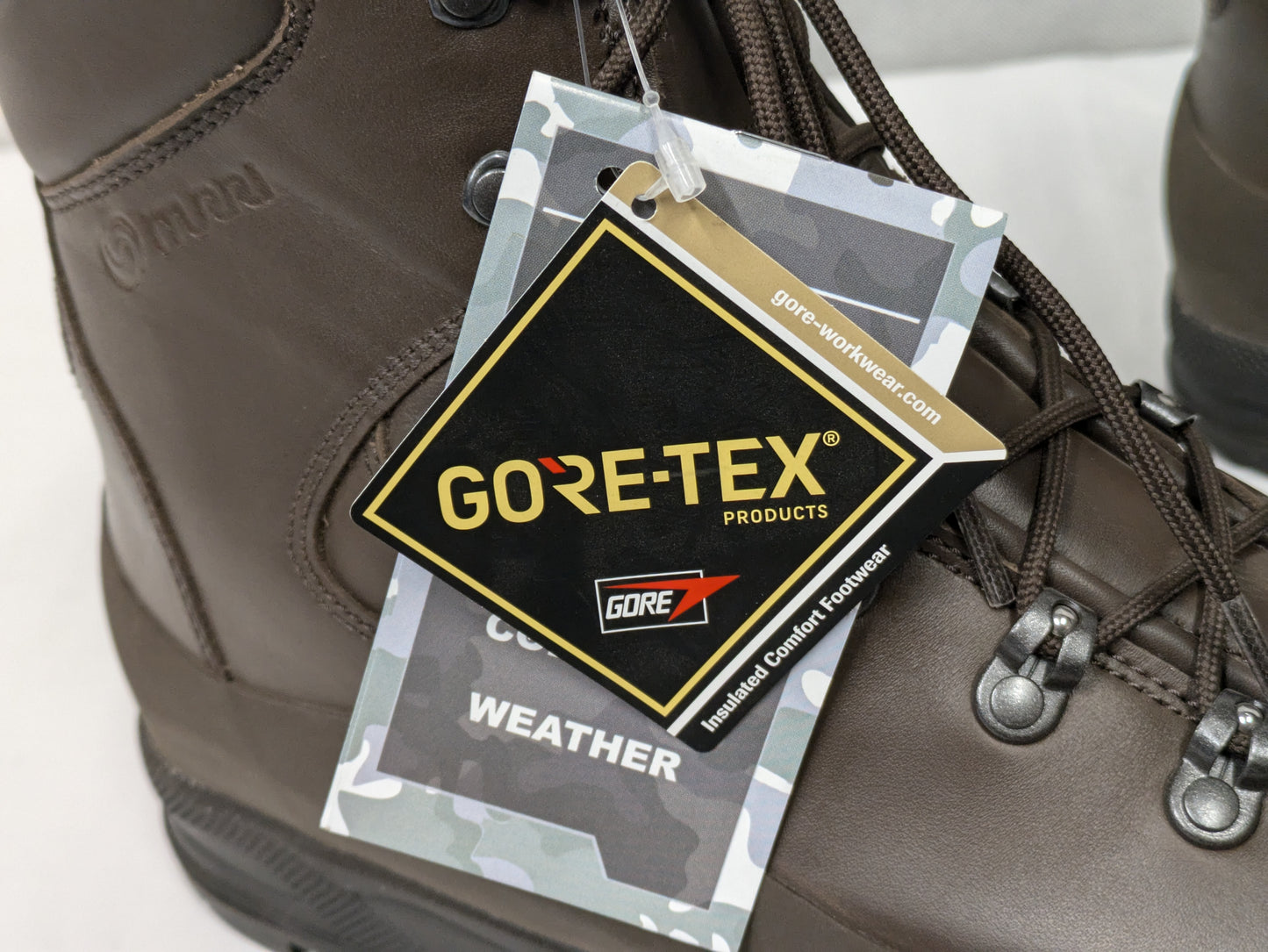 Iturri Brown Leather Goretex Cold Wet Weather Combat Boots - UK 9M