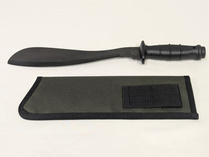 John Nowill & Sons Black Carbon Steel Jungle Knife Machete with Sheath