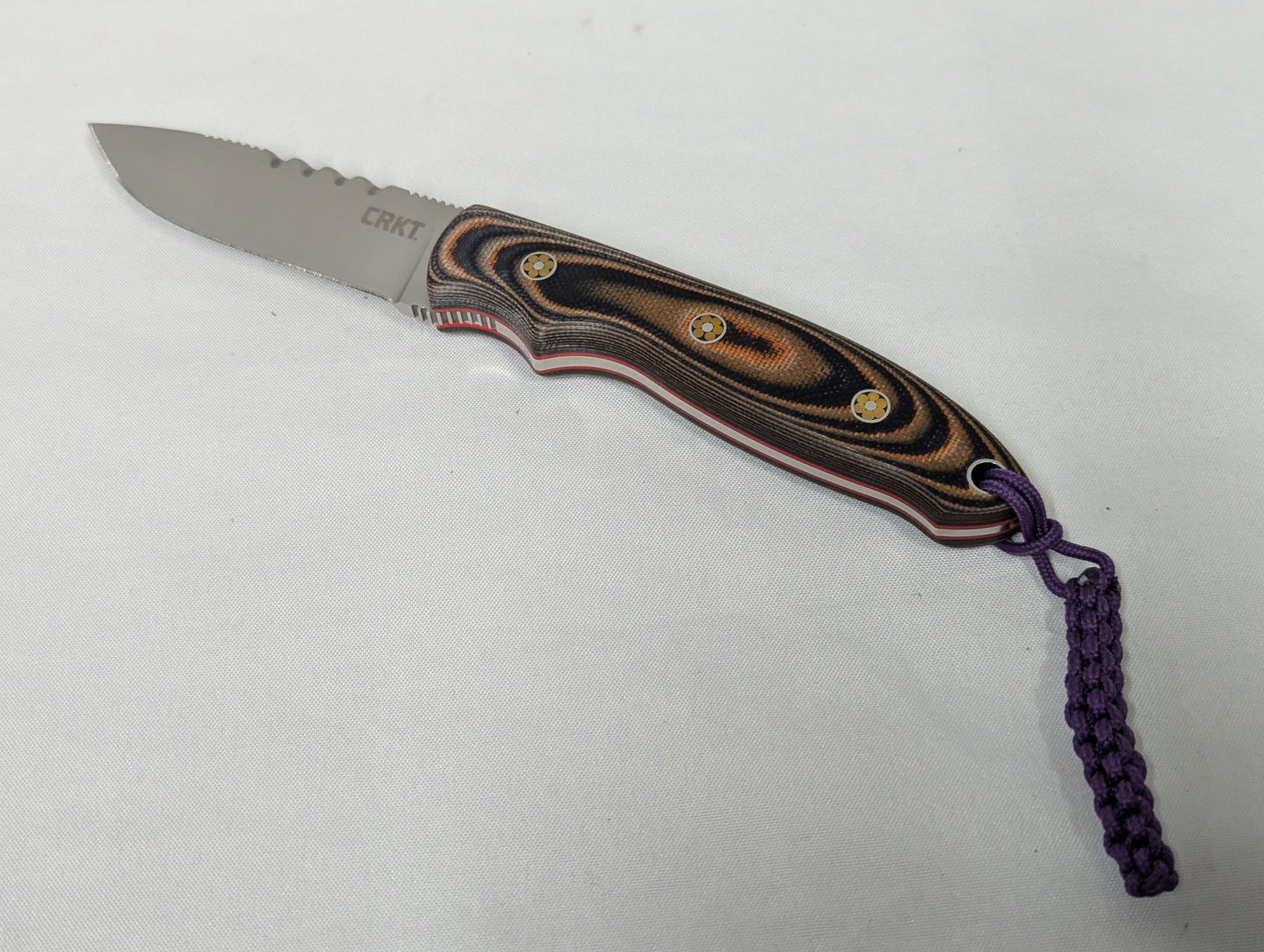 CRKT Hunt´ N Fisch Fixed Blade Hunting Knife with Leather Sheath - 2861