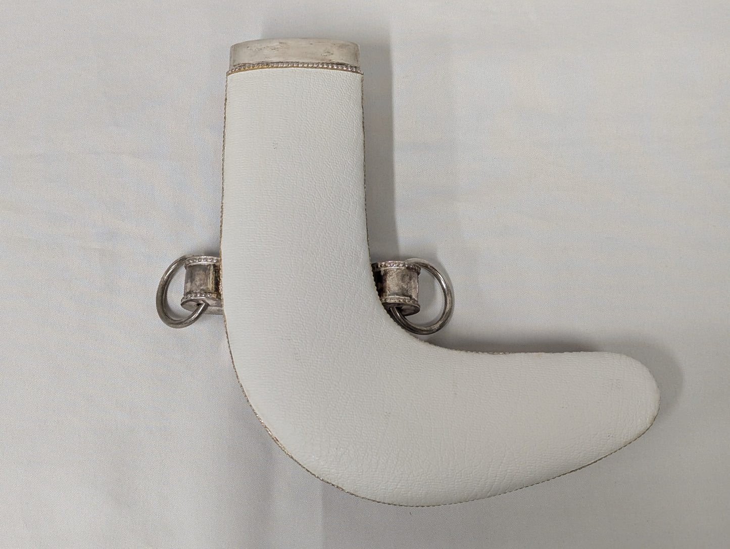 Bahrain Defence Force Silver Khanjer Dagger Scabbard Vintage