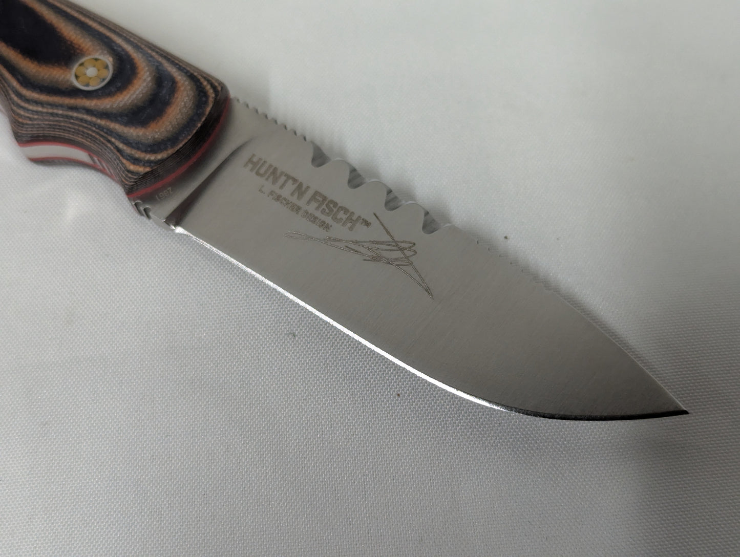 CRKT Hunt´ N Fisch Fixed Blade Hunting Knife with Leather Sheath - 2861