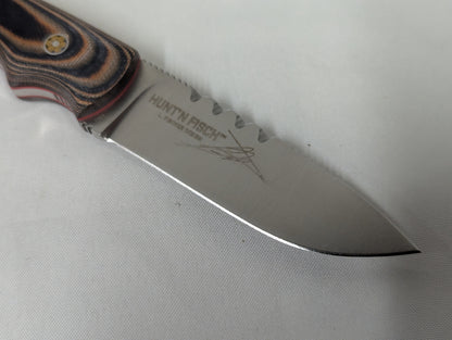 CRKT Hunt´ N Fisch Fixed Blade Hunting Knife with Leather Sheath - 2861