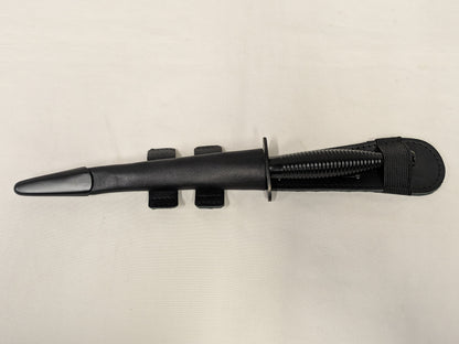 British Army MOD Fairbairn Sykes Fighting Knife Black Commando Dagger with Leg Sheath