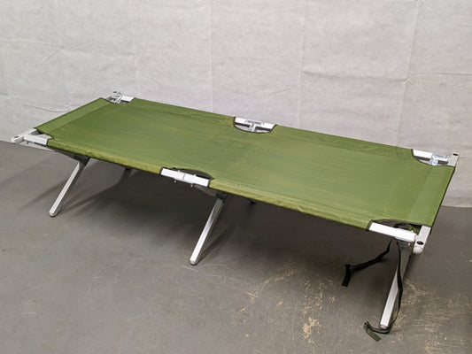 British Army Folding Aluminium Cot Camp Bed