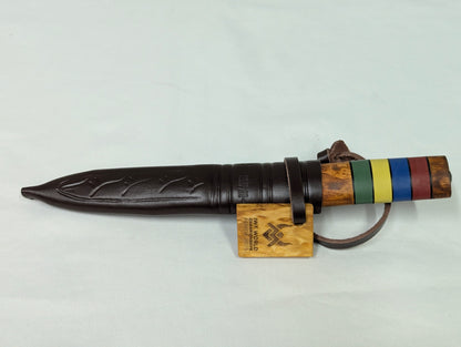Helle Viking WWC 2025 Fixed Blade Special Edition Knife with Leather Sheath