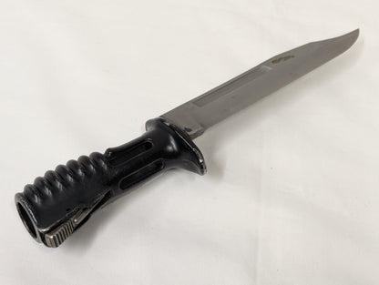 British Army L3A1 Bayonet for SA80 Rifle with Black Plastic Bayonet Frog and MTP PLCE Scabbard