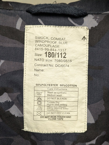 British Army OPFOR Blue DPM Camo Windproof Combat Smock Jacket - 180/112