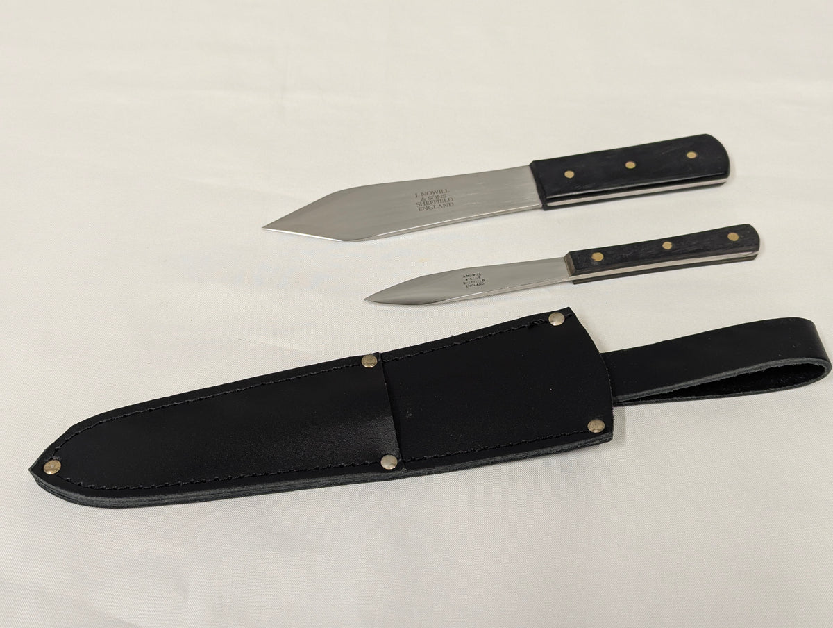 John Nowill & Sons Throwing Knife Set with Sheath Made in Sheffield England