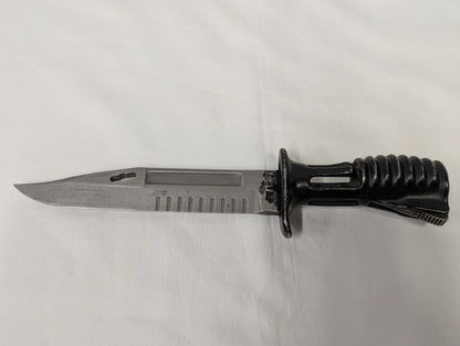 British Army L3A1 Bayonet for SA80 Rifle with Black Plastic Bayonet Frog and MTP PLCE Scabbard