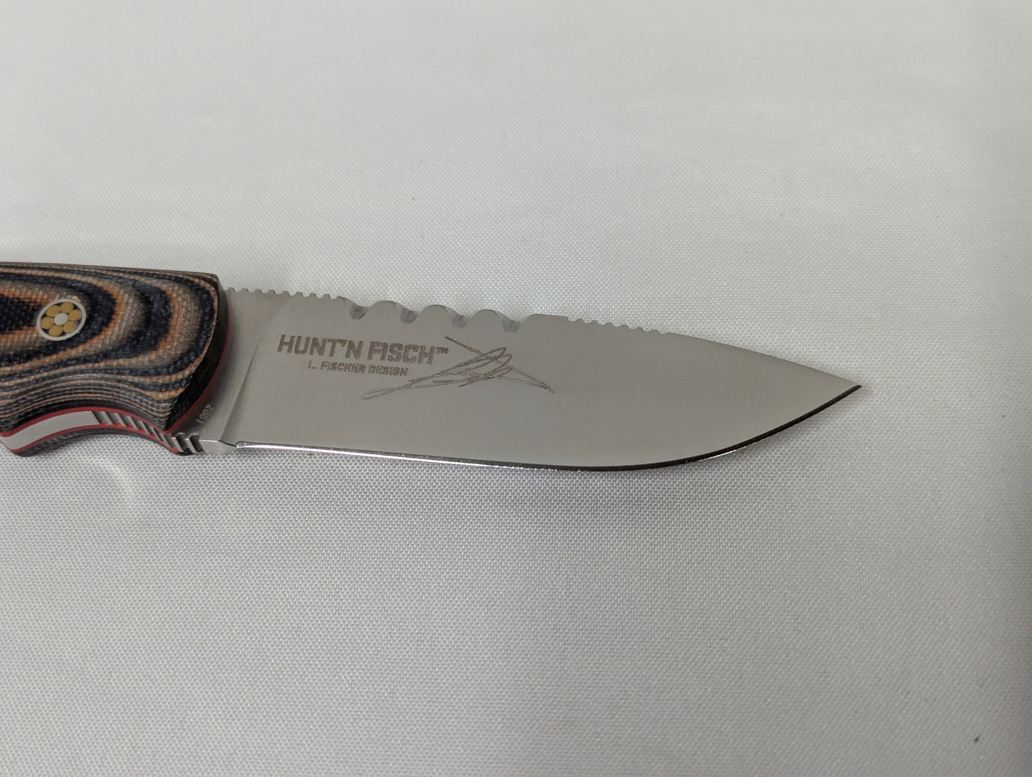 CRKT Hunt´ N Fisch Fixed Blade Hunting Knife with Leather Sheath - 2861