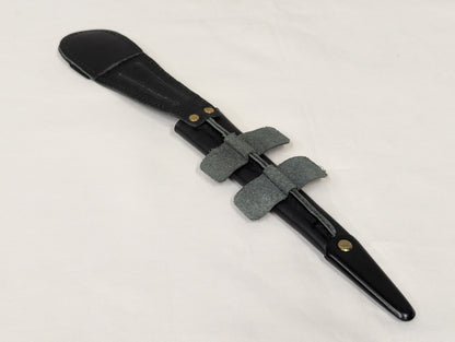 John Nowill & Sons Fairbairn Sykes Black Commando Knife 3rd Pattern with Leg Sheath