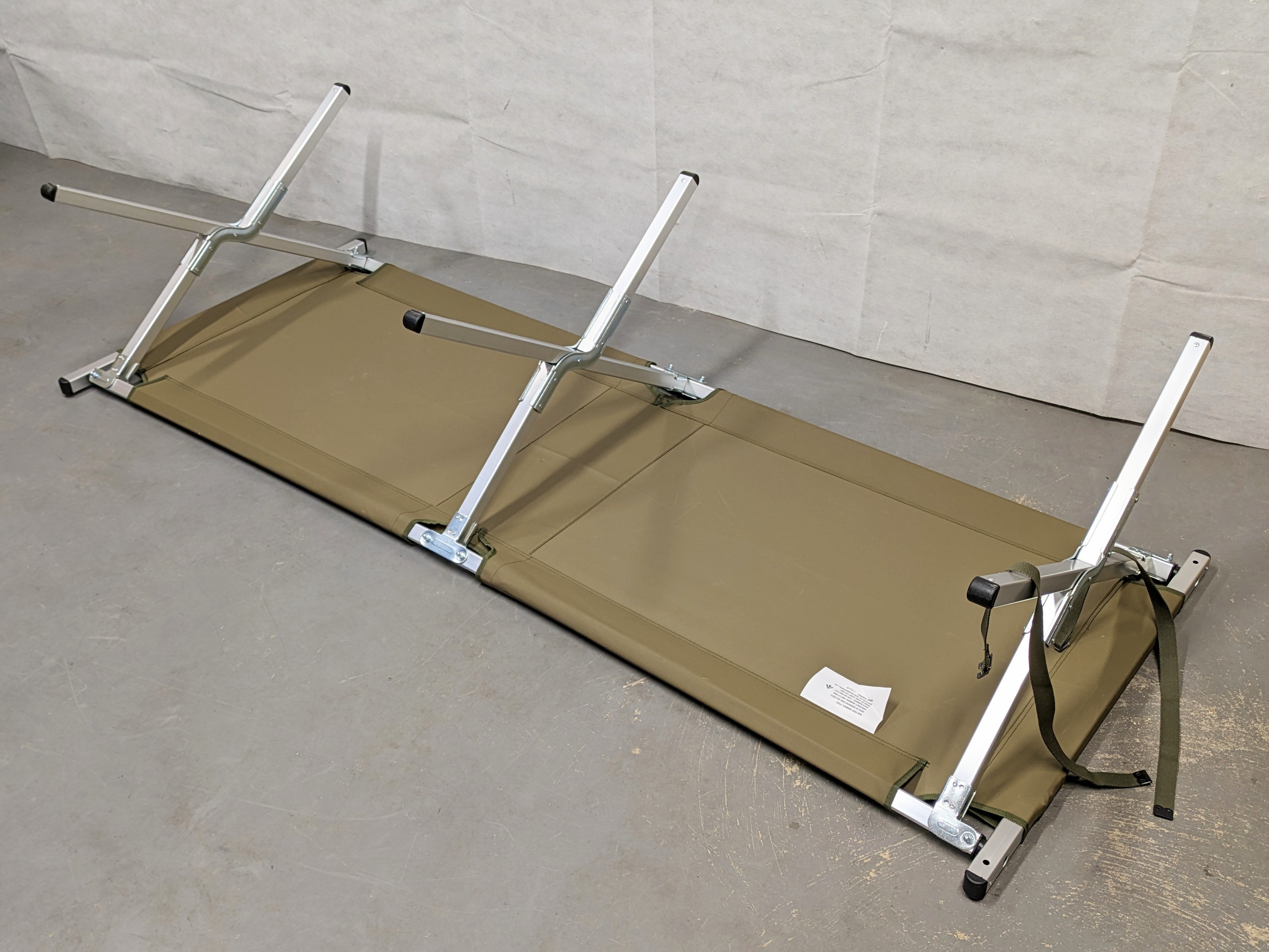 British Army Emergency Folding Aluminium Cot Camp Bed Frame Healys Healys Outlet Store