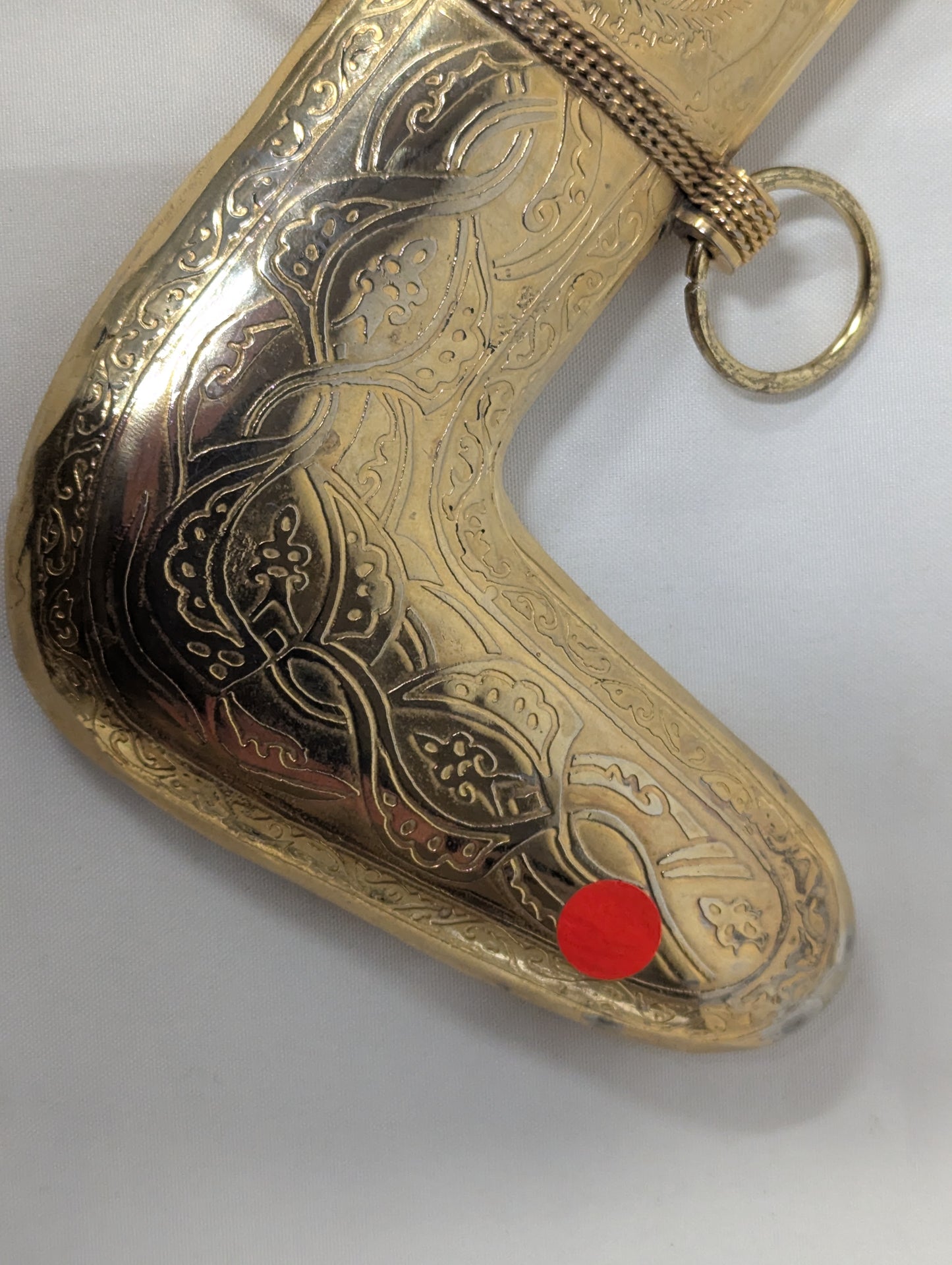 Royal Saudi Arabian Air Force Gold Jambayia Khanjer Dagger with Scabbard Vintage