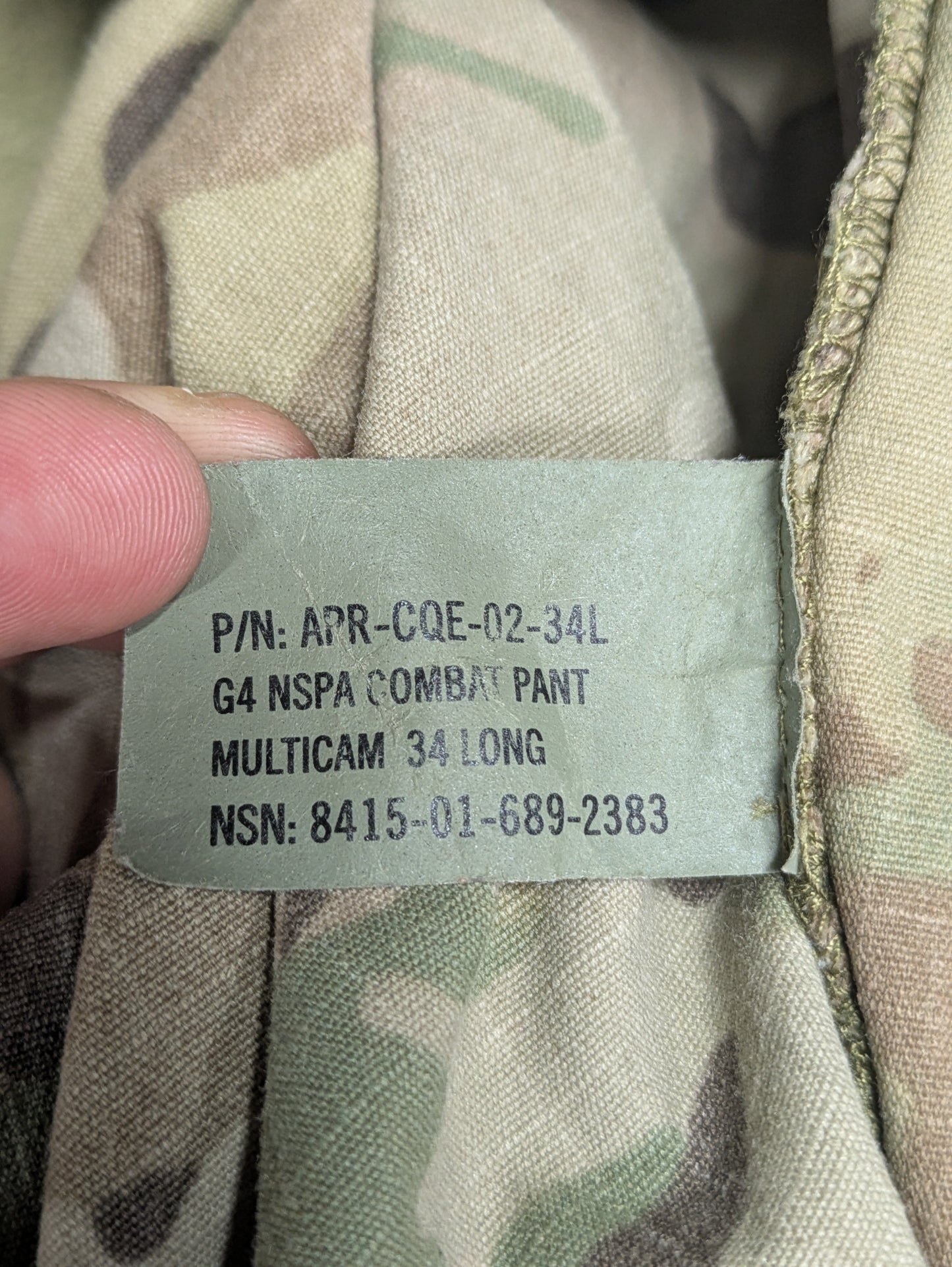 Crye Precision Multicam NSPA G4 Combat Trousers - 34 Long 34L