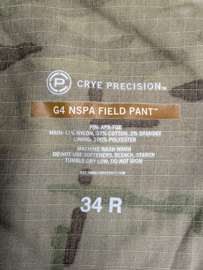 Crye Precision Multicam NSPA G4 Field Trousers - 34 Regular 34R