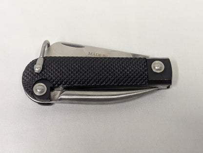 British Army Two Piece Black Handle Jack Knife