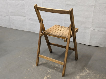 British Army Vintage War Department Folding Wooden Chair