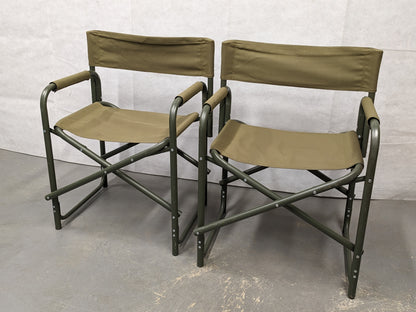 British Army Folding Canvas Recreational Directors Field Chair