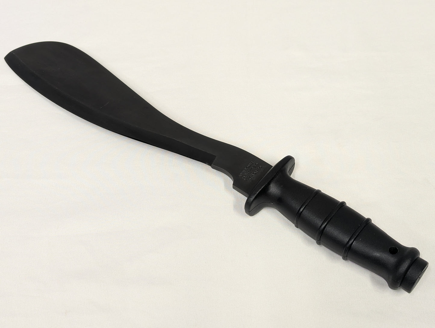 John Nowill & Sons Black Carbon Steel Jungle Knife Machete with Sheath