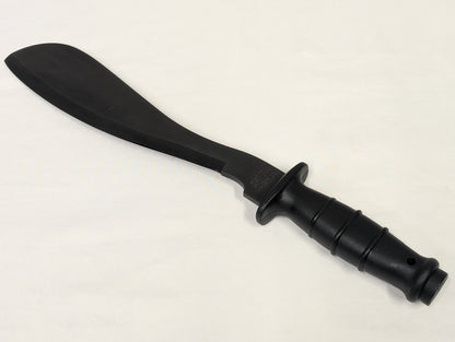 John Nowill & Sons Black Carbon Steel Jungle Knife Machete with Sheath