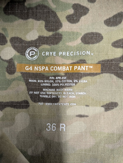 Crye Precision Multicam NSPA G4 Combat Trousers - 36 Regular 36R