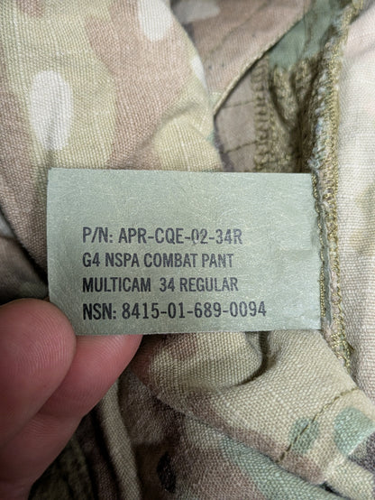 Crye Precision Multicam NSPA G4 Combat Trousers - 34 Regular 34R