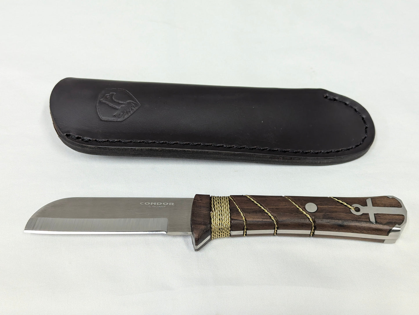 Condor Ocean Raider Knife with Leather Sheath CTK117-3.75-4C Yachtsmans Riggers 60051