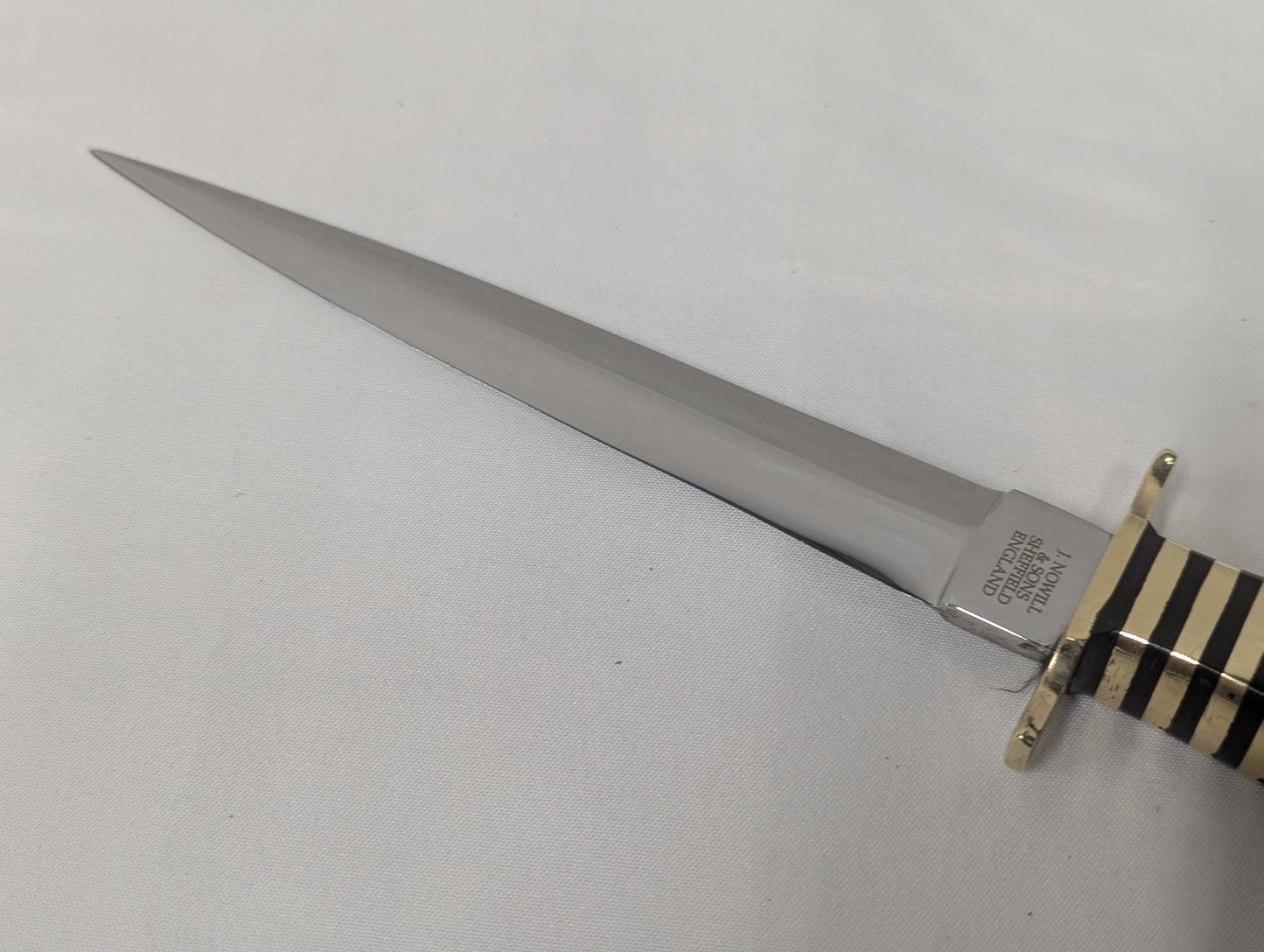 John Nowill & Sons Fairbairn Sykes Wasp Pattern Commando Knife with Sheath