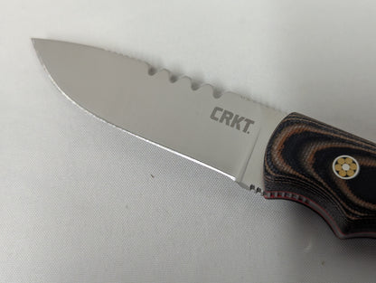 CRKT Hunt´ N Fisch Fixed Blade Hunting Knife with Leather Sheath - 2861