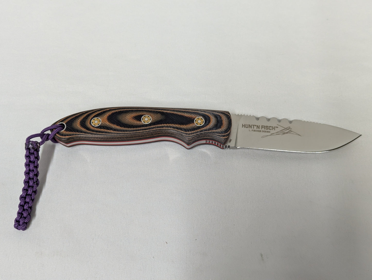 CRKT Hunt´ N Fisch Fixed Blade Hunting Knife with Leather Sheath - 2861