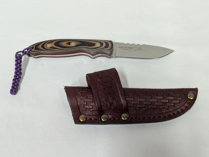CRKT Hunt´ N Fisch Fixed Blade Hunting Knife with Leather Sheath - 2861