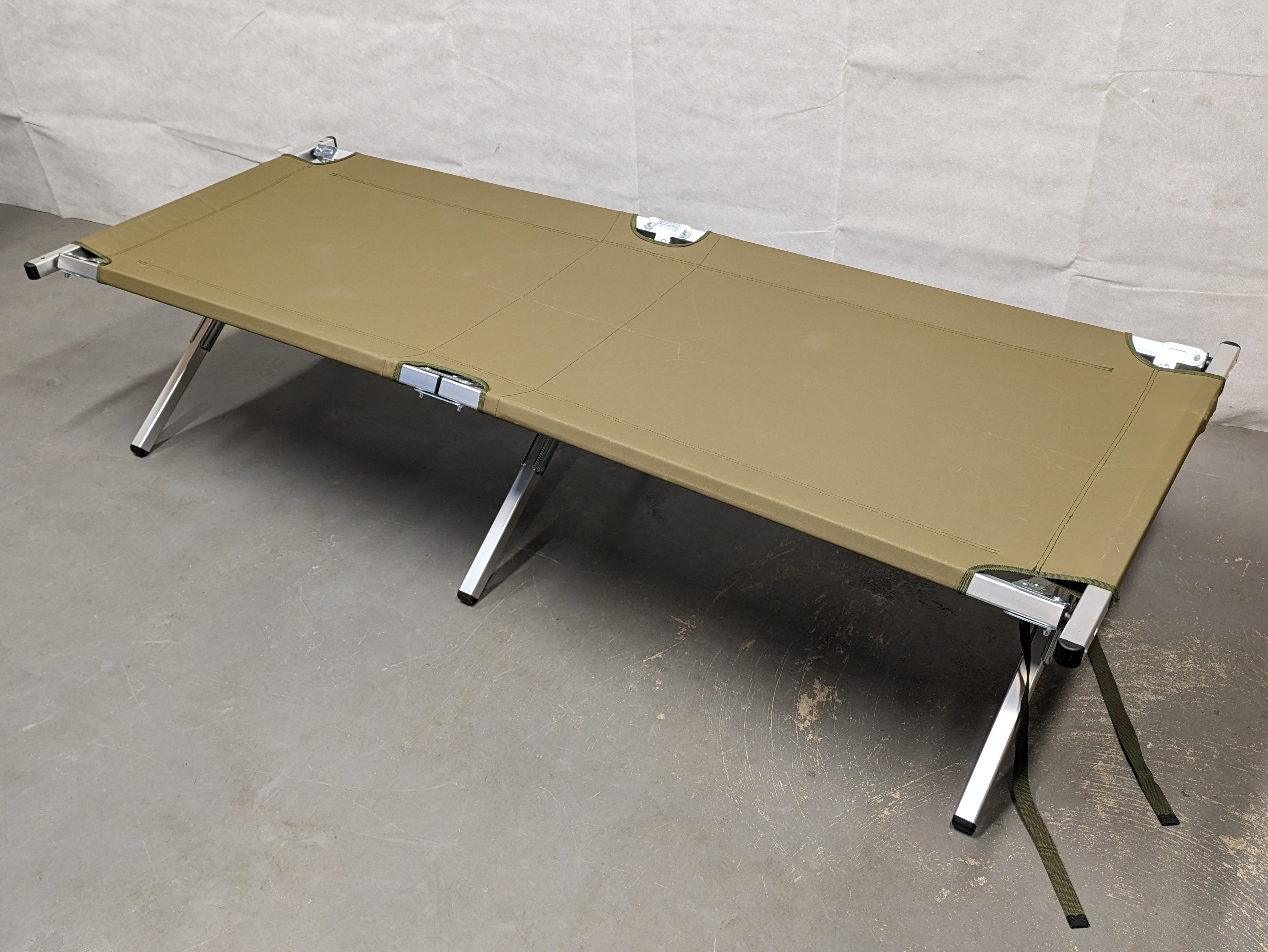 British Army Emergency Folding Aluminium Cot Camp Bed Frame Healys Healys Outlet Store