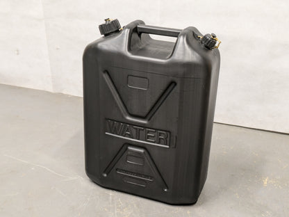 British Army 20L Black Plastic Jerry Can Water Container