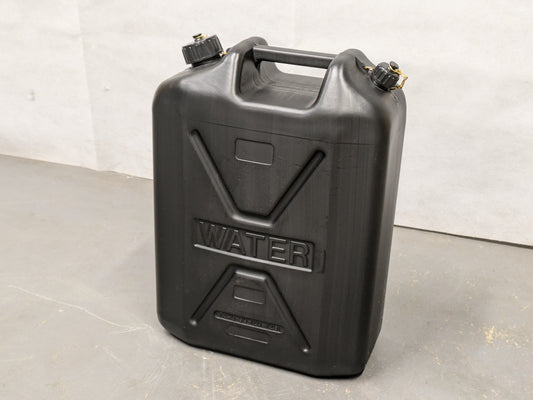 British Army 20L Black Plastic Jerry Can Water Container