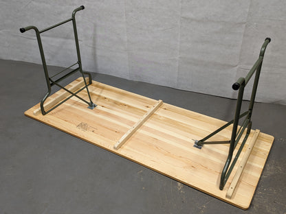 British Army Wooden Trestle Folding Table