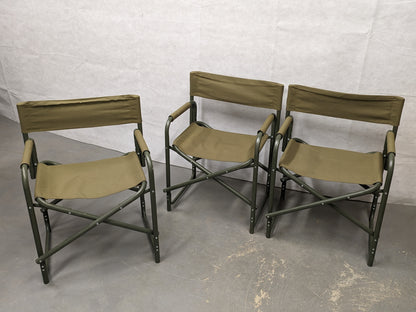 British Army Folding Canvas Recreational Directors Field Chair