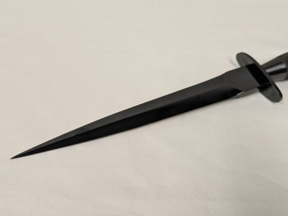 John Nowill & Sons Fairbairn Sykes Black Commando Knife 1st Pattern with Sheath