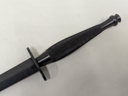 John Nowill & Sons Fairbairn Sykes Black Commando Knife 2nd Pattern with Leg Sheath