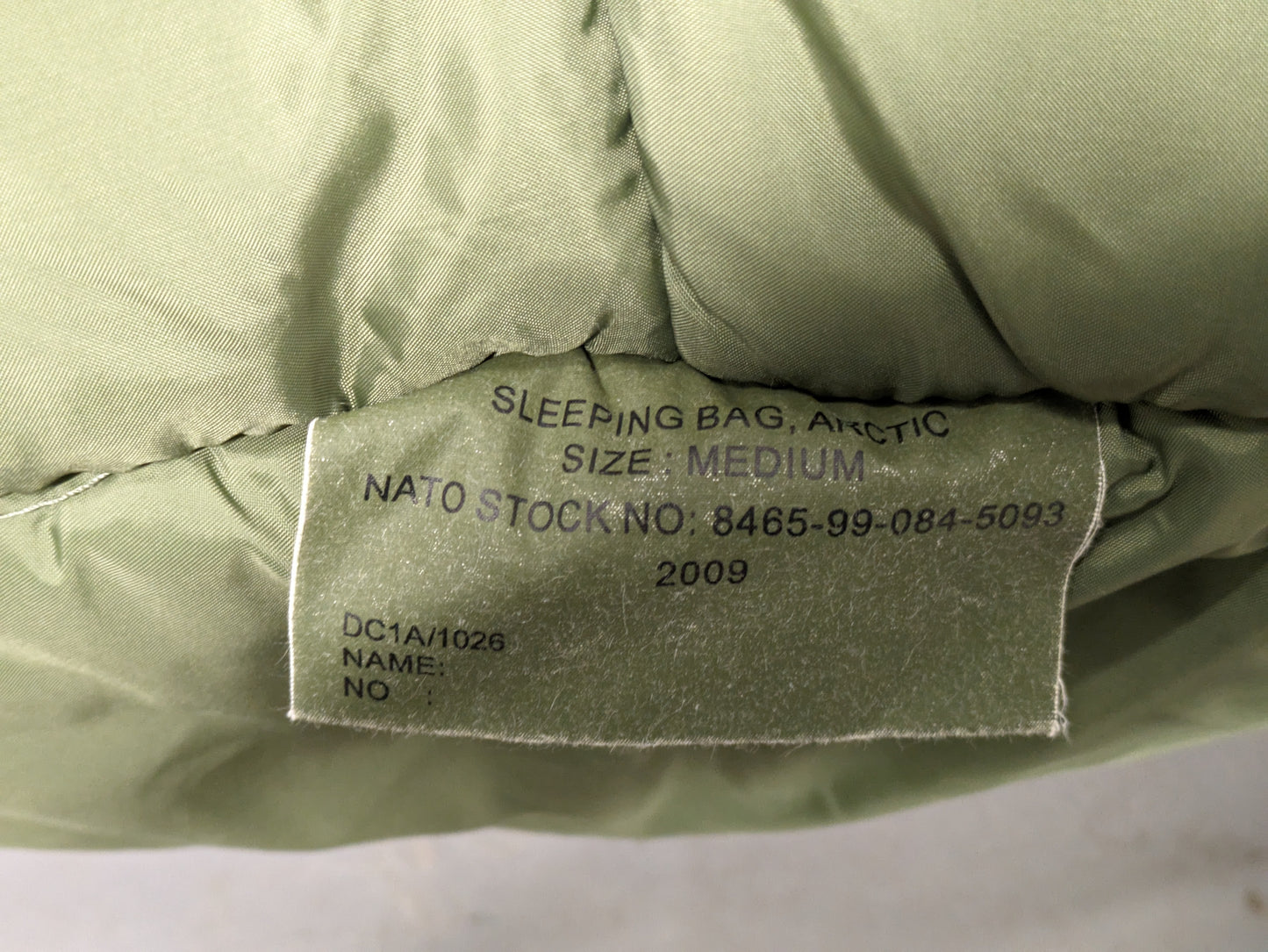 Arctic Extreme Cold Weather Sleeping Bag - Dated 2009