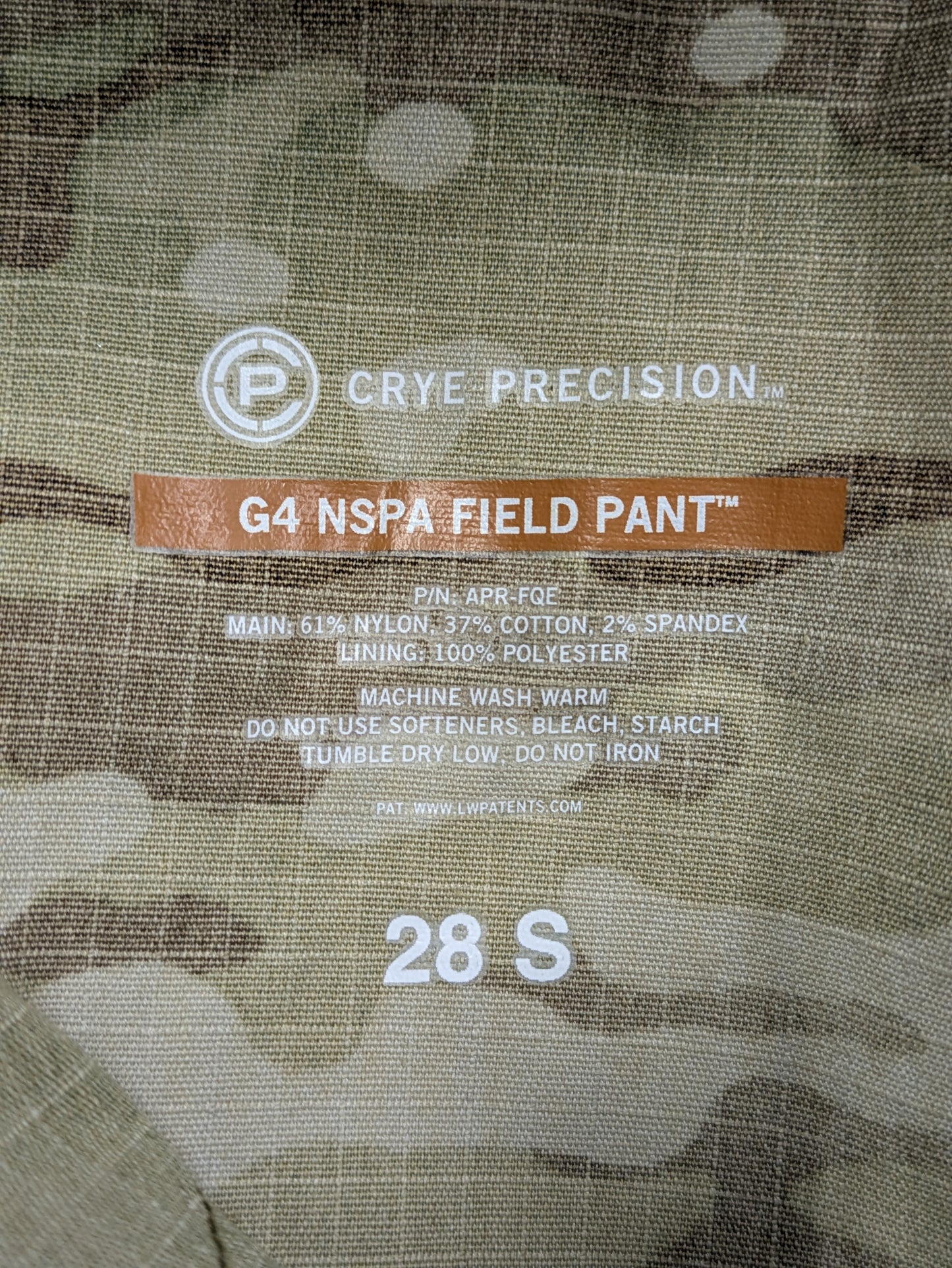 Crye Precision Multicam NSPA G4 Field Trousers - 28 Short 28S