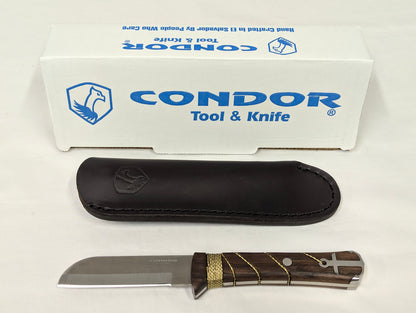 Condor Ocean Raider Knife with Leather Sheath CTK117-3.75-4C Yachtsmans Riggers 60051