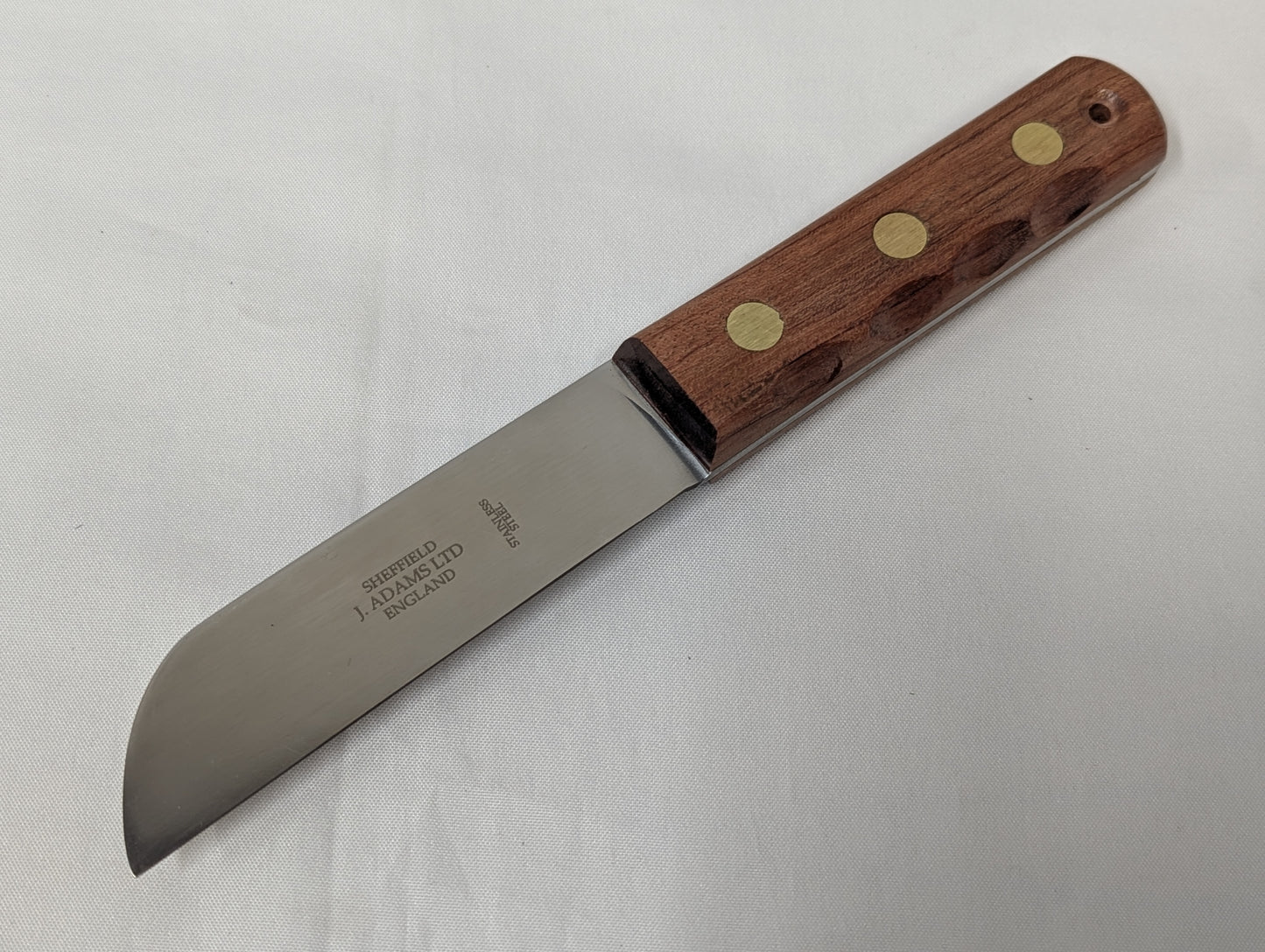 2 Piece Yachtsmans Set Wooden Handle Knife with Marline Spike and Sheath