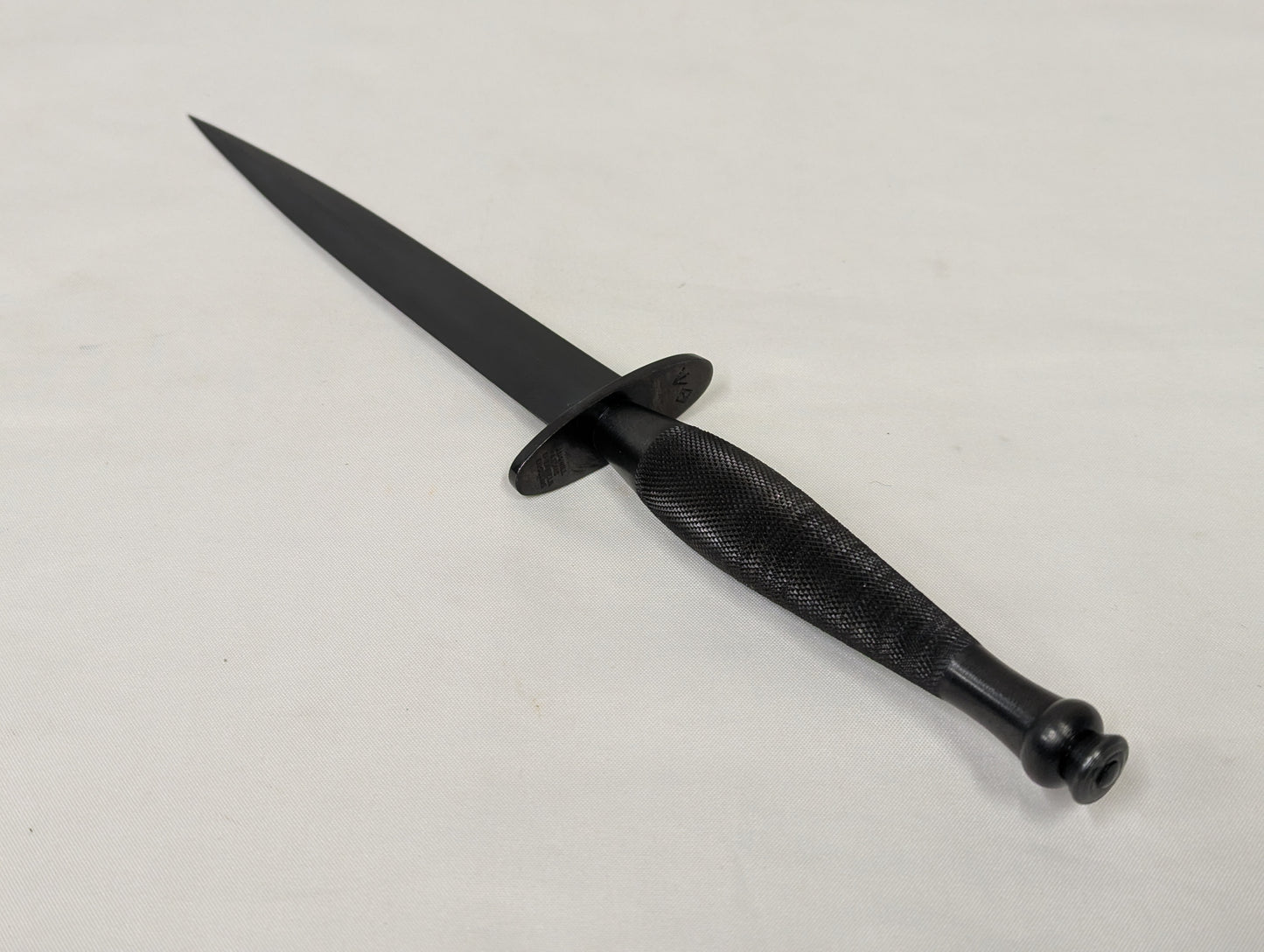 John Nowill & Sons Fairbairn Sykes Black Commando Knife 2nd Pattern with Leg Sheath