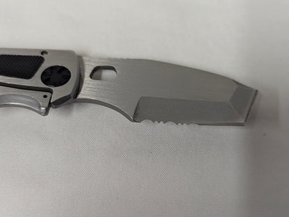 Walther CFK Chisel Frame Folding Lock Combo Blade Utility Knife with Pouch