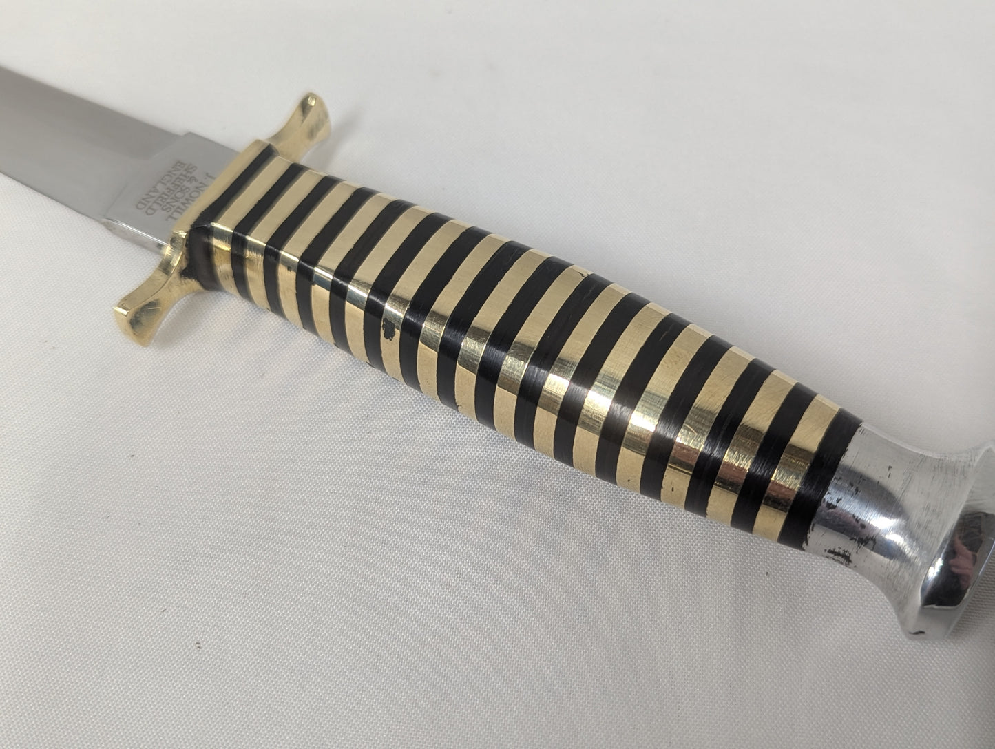 John Nowill & Sons Fairbairn Sykes Wasp Pattern Commando Knife with Sheath