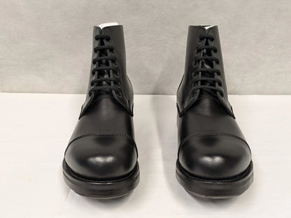 John Land Black Leather Ammo Parade Drill Boots