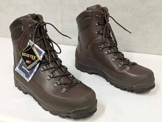 Iturri Brown Leather Goretex Cold Wet Weather Combat Boots