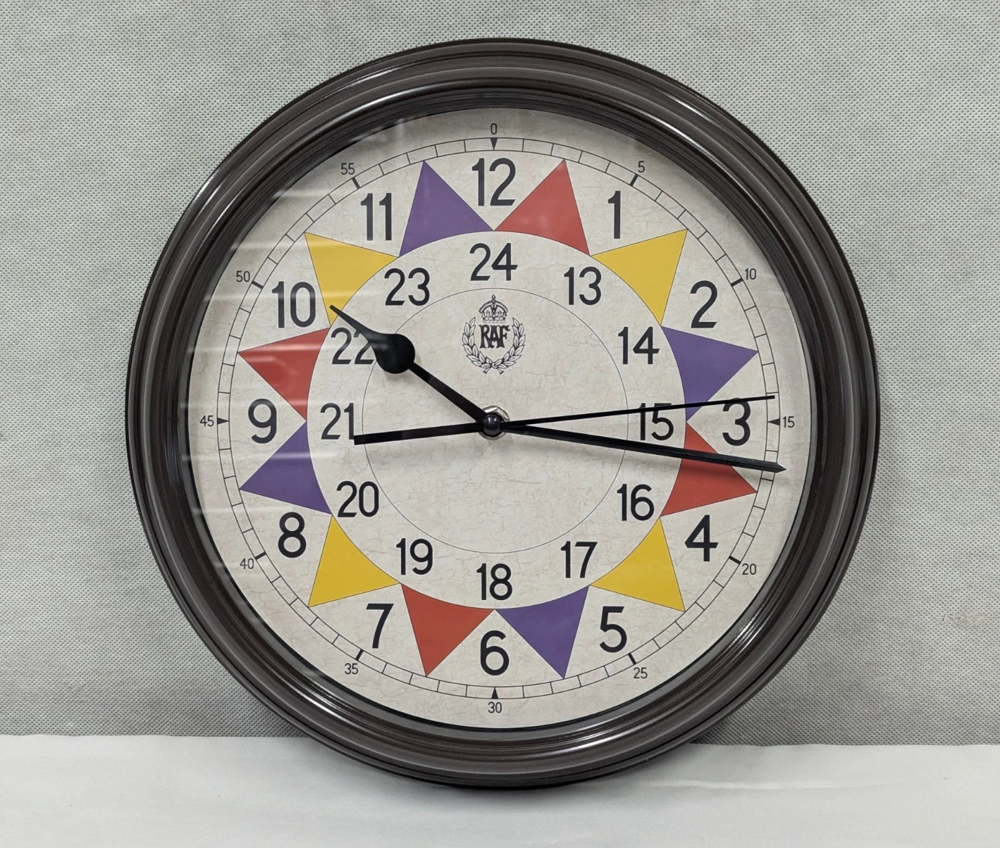 MWC RAF 1940 Battle of Britain Replica Sector 12/24 Hour Wall Clock 12"