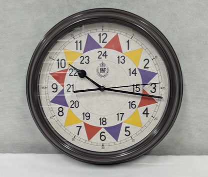 MWC RAF 1940 Battle of Britain Replica Sector 12/24 Hour Wall Clock 12"